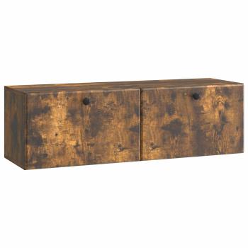 Wandmontierter TV-Schrank 98 x 31 x 30 cm Geräucherte Eiche