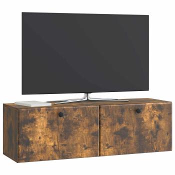 Wandmontierter TV-Schrank 98 x 31 x 30 cm Geräucherte Eiche