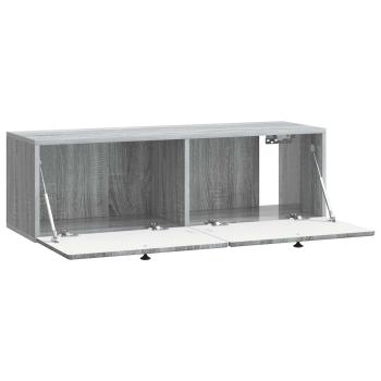 Wandmontierter TV-Schrank 98 x 31 x 30 cm Grau Sonoma