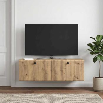 ARDEBO.de - Wandmontierter TV-Schrank 98 x 31 x 30 cm Artisan-Eiche