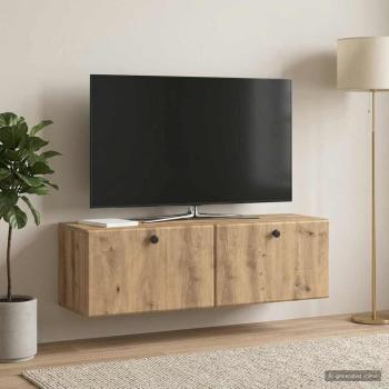 Wandmontierter TV-Schrank 98 x 31 x 30 cm Artisan-Eiche