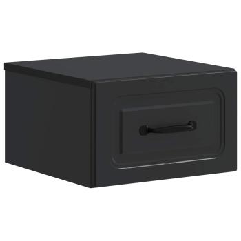 Wandmontierter Nachttisch Schwarz 34,5 x 33 x 20 cm