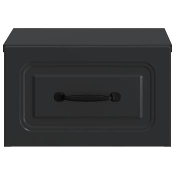 Wandmontierter Nachttisch Schwarz 34,5 x 33 x 20 cm