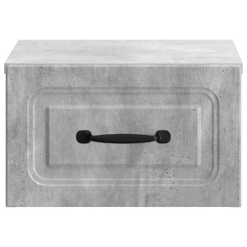 Wandmontierter Nachttisch Betongrau 34,5 x 33 x 20 cm
