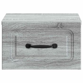 Wandmontierter Nachttisch Graues Sonoma 34,5 x 33 x 20 cm