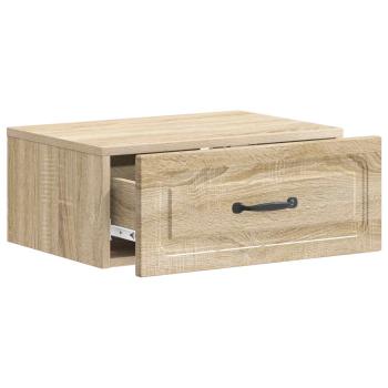Wandmontierter Nachttisch Sonoma-Eiche 49 x 34,5 x 20 cm