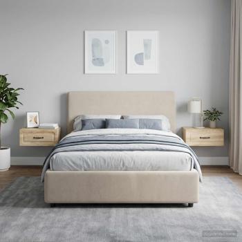 Wandmontierter Nachttisch 2 Stk. Sonoma-Eiche 49 x 34,5 x 20 cm