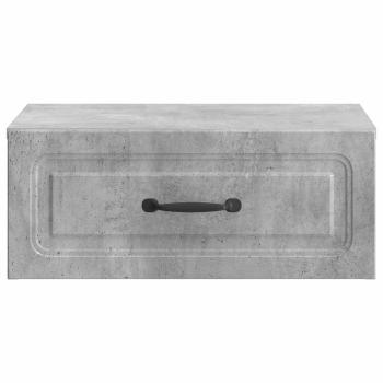 Wandmontierter Nachttisch Betongrau 49 x 34,5 x 20 cm