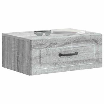 Wandmontierter Nachttisch Sonoma-Grau 49 x 34,5 x 20 cm