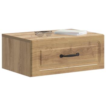 Wandmontierter Nachttisch Artisan-Eiche 49 x 34,5 x 20 cm