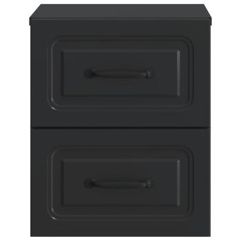 Wandmontierter Nachttisch Schwarz 34,5 x 33 x 40 cm