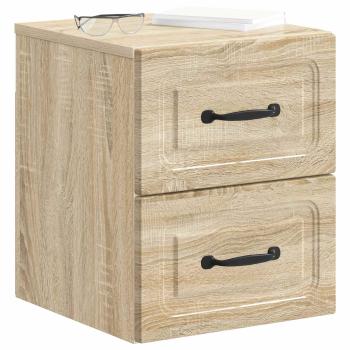 Wandmontierter Nachttisch Sonoma-Eiche 34,5 x 33 x 40 cm