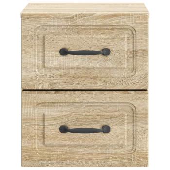 Wandmontierter Nachttisch Sonoma-Eiche 34,5 x 33 x 40 cm