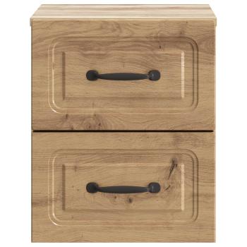 Wandmontierter Nachttisch Artisan-Eiche 34,5 x 33 x 40 cm