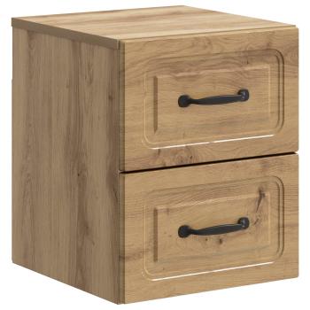 Wandmontierter Nachttisch 2 stk. Artisan-Eiche