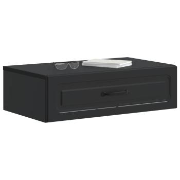Wandmontierter Beistelltisch Schwarz 59 x 34,5 x 17 cm