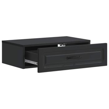 Wandmontierter Beistelltisch Schwarz 59 x 34,5 x 17 cm