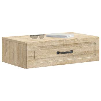 Wandmontierter Beistelltisch Sonoma-Eiche 59 x 34,5 x 17 cm