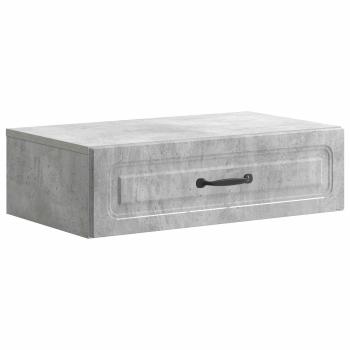 Wandmontierter Beistelltisch Betongrau 59 x 34,5 x 17 cm