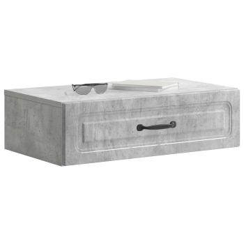 Wandmontierter Beistelltisch Betongrau 59 x 34,5 x 17 cm