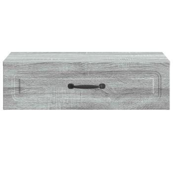 Wandmontierter Beistelltisch Graues Sonoma 59 x 34,5 x 17 cm