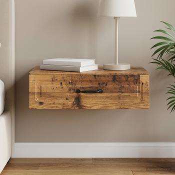 ARDEBO.de - Wandmontierter Beistelltisch Altholz 59 x 34,5 x 17 cm