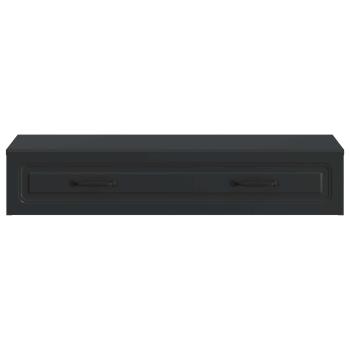 Wandmontierter Beistelltisch Schwarz 87,5 x 34,5 x 17 cm