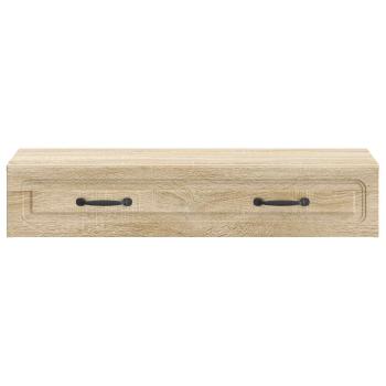 Wandmontierter Beistelltisch Sonoma-Eiche 87,5 x 34,5 x 17 cm