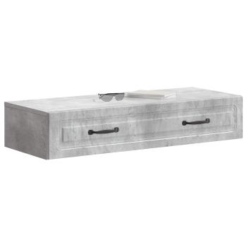 Wandmontierter Beistelltisch Betongrau 87,5 x 34,5 x 17 cm