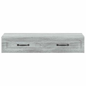Wandmontierter Beistelltisch Graues Sonoma 87,5 x 34,5 x 17 cm