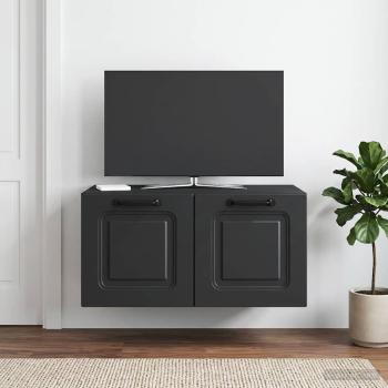 ARDEBO.de - Wandmontierter TV-Schrank Schwarz 59,5 x 41 x 30 cm