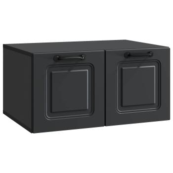 Wandmontierter TV-Schrank Schwarz 59,5 x 41 x 30 cm