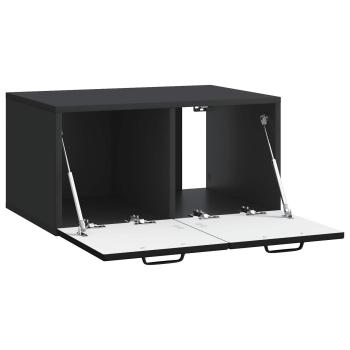 Wandmontierter TV-Schrank Schwarz 59,5 x 41 x 30 cm