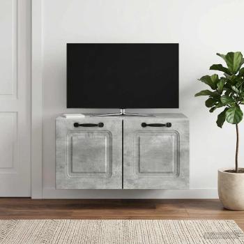 ARDEBO.de - Wandmontierter TV-Schrank Betongrau 59,5 x 41 x 30 cm