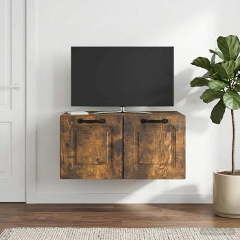 ARDEBO.de - Wandmontierter TV-Schrank Geräucherte Eiche 59,5 x 41 x 30 cm