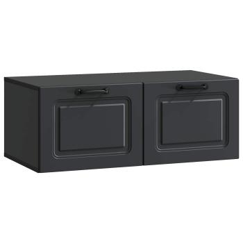 Wandmontierter TV-Schrank Schwarz 78,5 x 41 x 30 cm