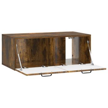 Wandmontierter TV-Schrank Geräucherte Eiche 78,5 x 41 x 30 cm