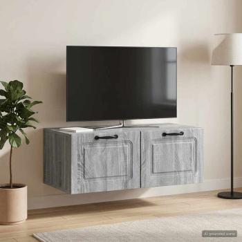 Wandmontierter TV-Schrank Graues Sonoma 78,5 x 41 x 30 cm