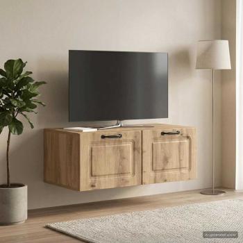 ARDEBO.de - Wandmontierter TV-Schrank 78,5 x 41 x 30 cm Artisan-Eiche