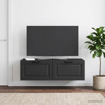 Wandmontierter TV-Schrank Schwarz 98 x 41 x 30 cm Holzwerkstoff