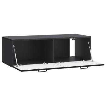 Wandmontierter TV-Schrank Schwarz 98 x 41 x 30 cm Holzwerkstoff