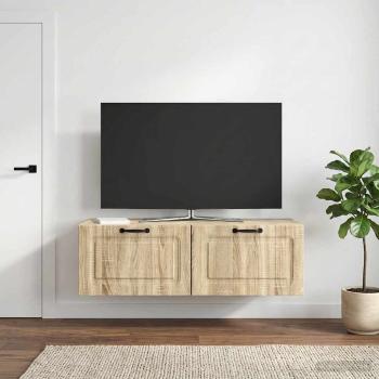 ARDEBO.de - Wandmontierter TV-Schrank Sonoma-Eiche 98 x 41 x 30 cm