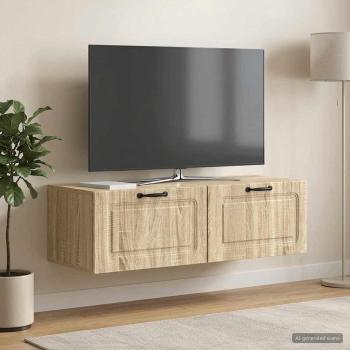 Wandmontierter TV-Schrank Sonoma-Eiche 98 x 41 x 30 cm