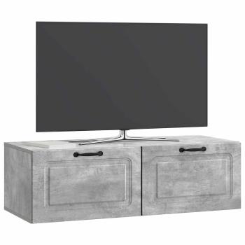 Wandmontierter TV-Schrank Betongrau 98 x 41 x 30 cm