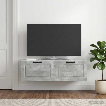 Wandmontierter TV-Schrank Betongrau 98 x 41 x 30 cm