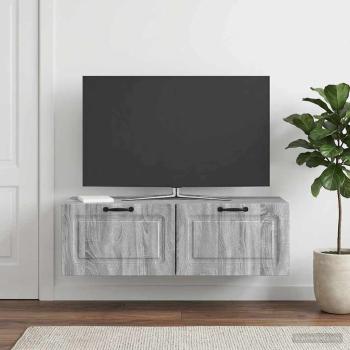 Wandmontierter TV-Schrank Graues Sonoma 98 x 41 x 30 cm