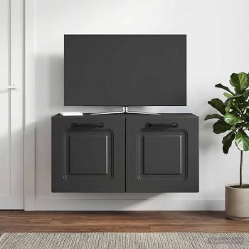 ARDEBO.de - Wandmontierter TV-Schrank Schwarz 59,5 x 31 x 30 cm