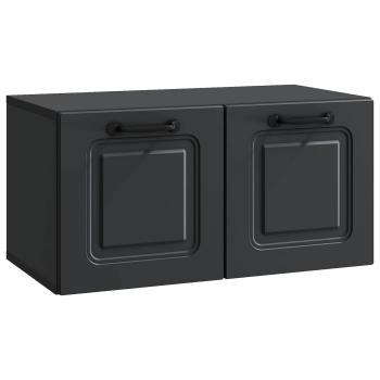 Wandmontierter TV-Schrank Schwarz 59,5 x 31 x 30 cm