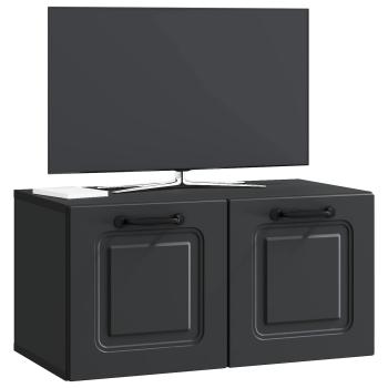 Wandmontierter TV-Schrank Schwarz 59,5 x 31 x 30 cm