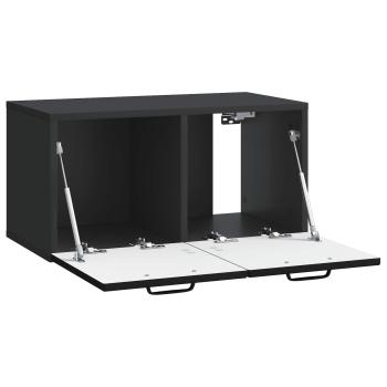 Wandmontierter TV-Schrank Schwarz 59,5 x 31 x 30 cm